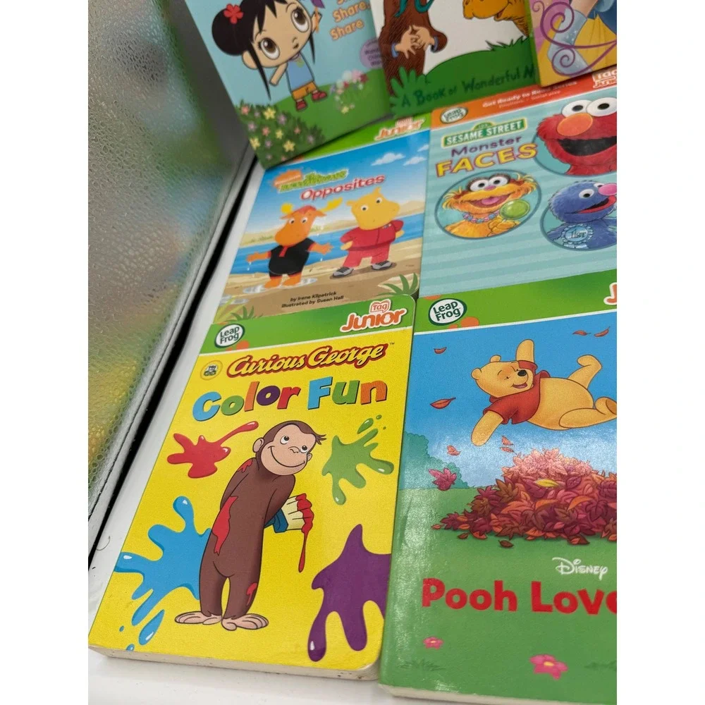 LeapFrog Tag Junior Board Book Lot Disney Pooh Sesame Street Dr Seuss 10 Books